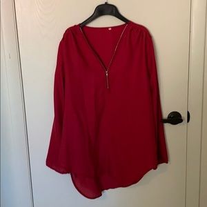 Red blouse